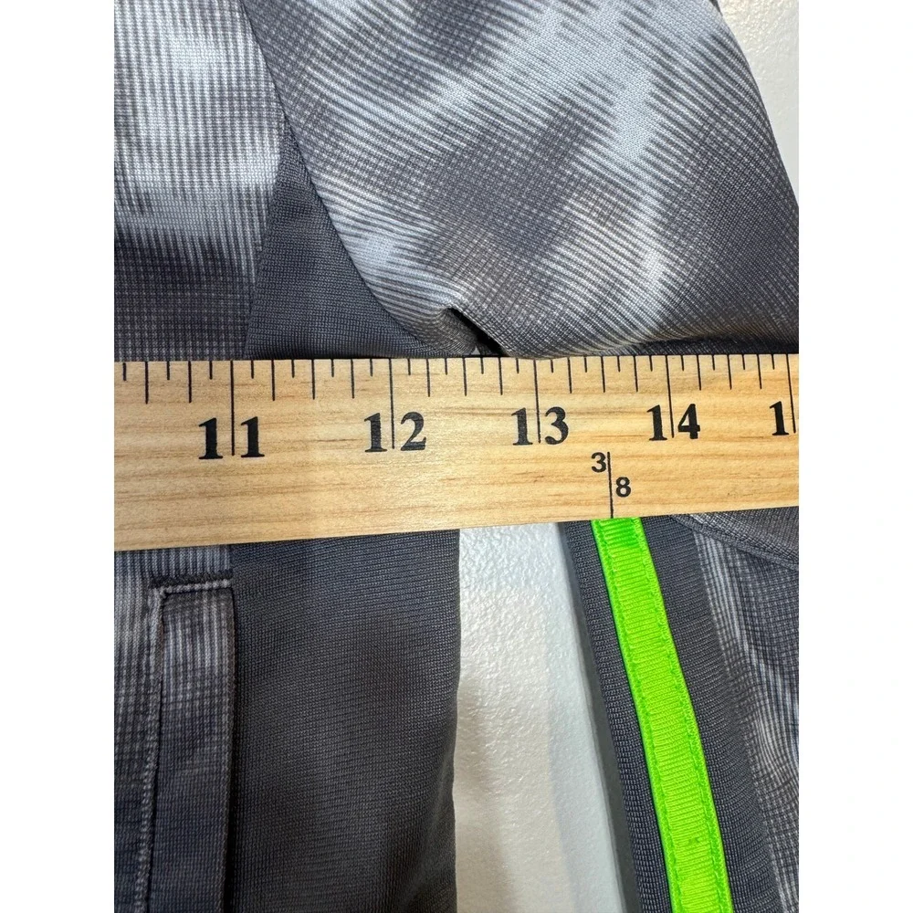 Kids Adidas Track Jacket Gray Tie Dye Neon Green Logo Zip Up Kids Size 2T Sporty